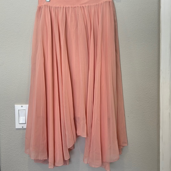 Meadow Rue I Anthropologie Scalloped Pleats Midi Skirt - Picture 2 of 8